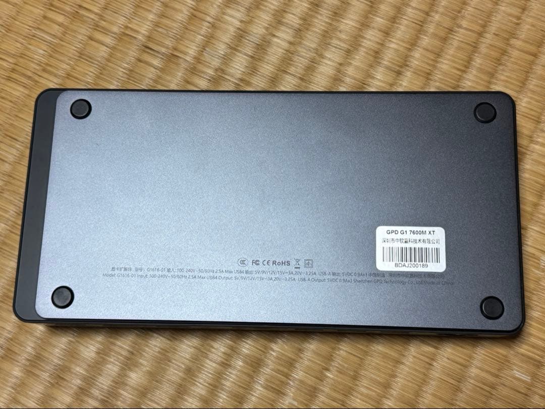 グラフィックボード・グラボ・ビデオカード GPD G1 2024 Radeon RX 7600M XT/8GB DDR6