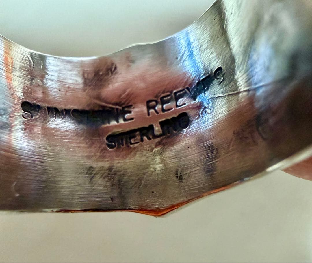 Navajo Sunshine Reeves スタンプワーク リング　18号