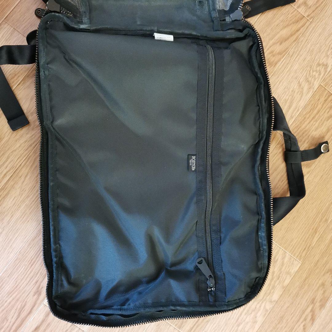 2層式　ポーター　ヒート　ブラックビジネスバッグ