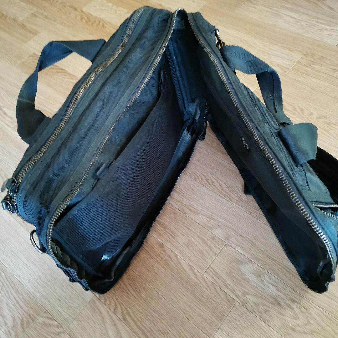 2層式　ポーター　ヒート　ブラックビジネスバッグ