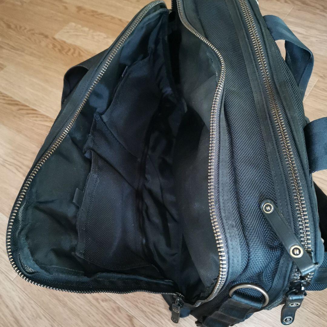 2層式　ポーター　ヒート　ブラックビジネスバッグ