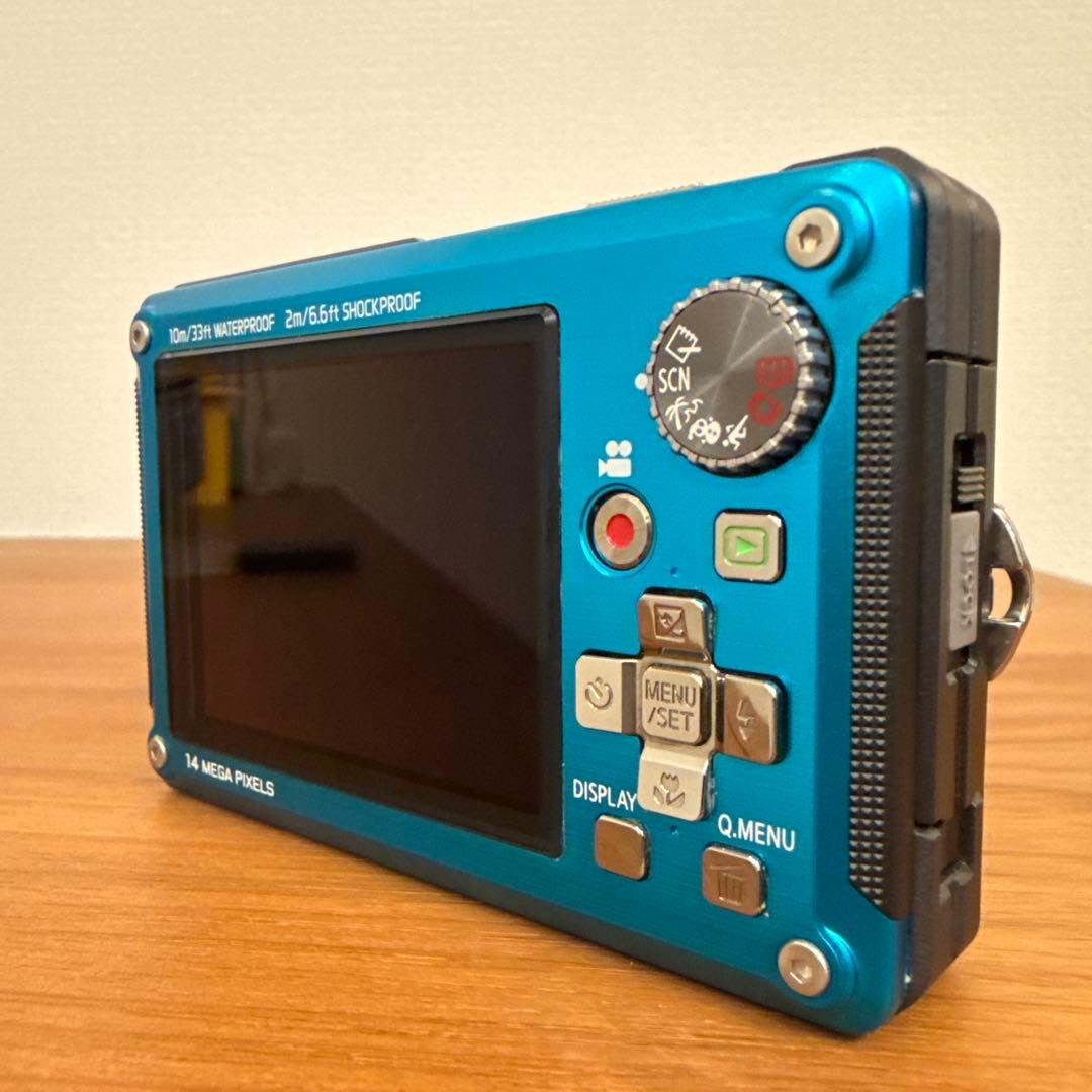 【美品】Panasonic DMC-FT2 ブルー　防水防塵カメラ