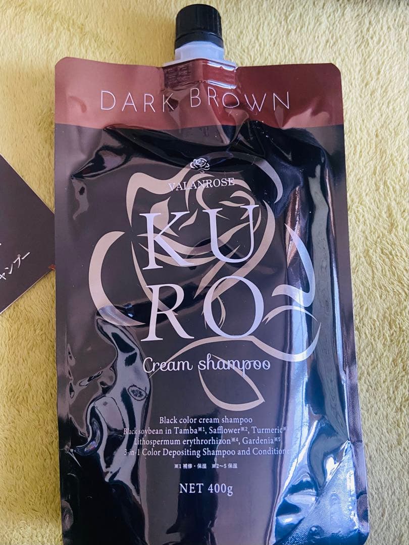 新品バランローズクリームシャンプー ダークブラウン400g 3個セット