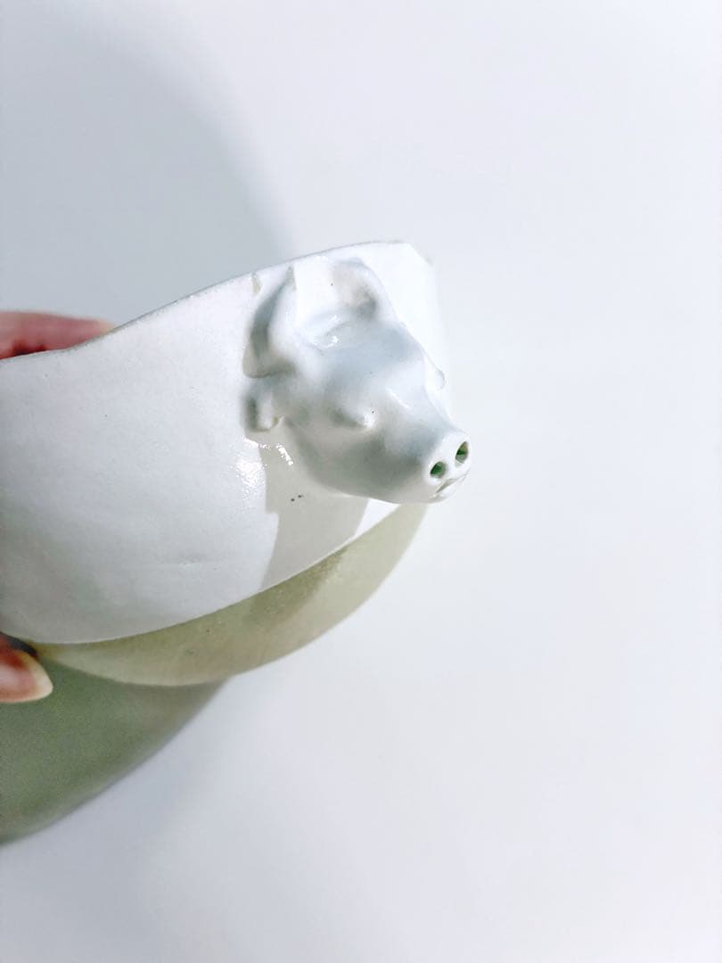 【みゆさま】ビルビラ birbira USHI 牛陶器ボウル フリーカップ