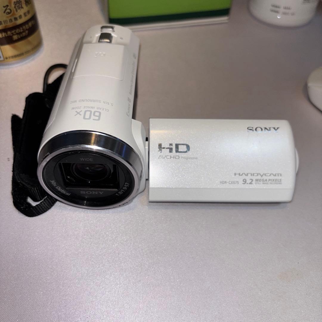 SONY HDR-CX675 ビデオカメラ 本体　SDカード付き(64GB)
