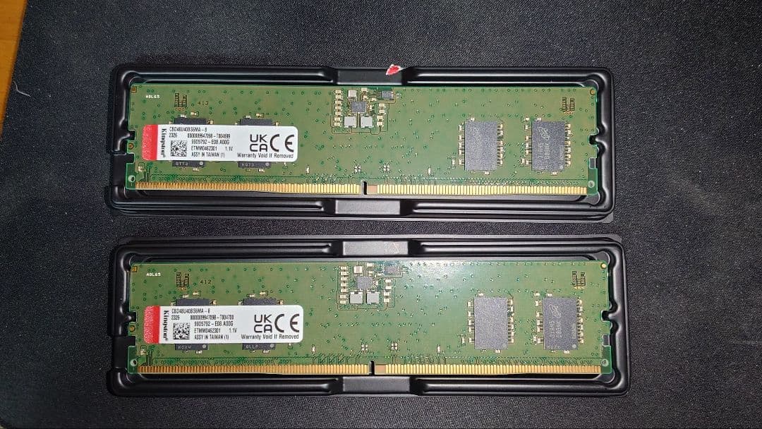 DDR5 4800MHz メモリ 16GB (8GB x2)