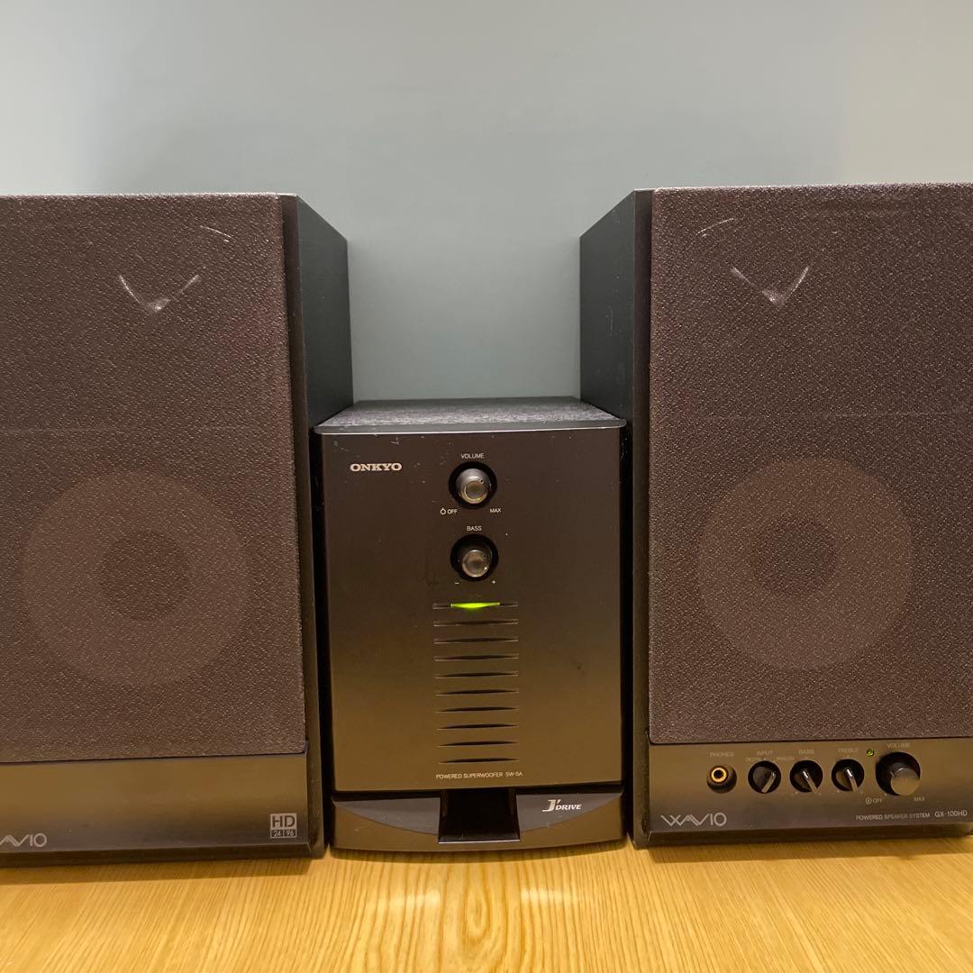 ONKYO GXー100HDとPOWERED SUPERWOOFER SW-5A