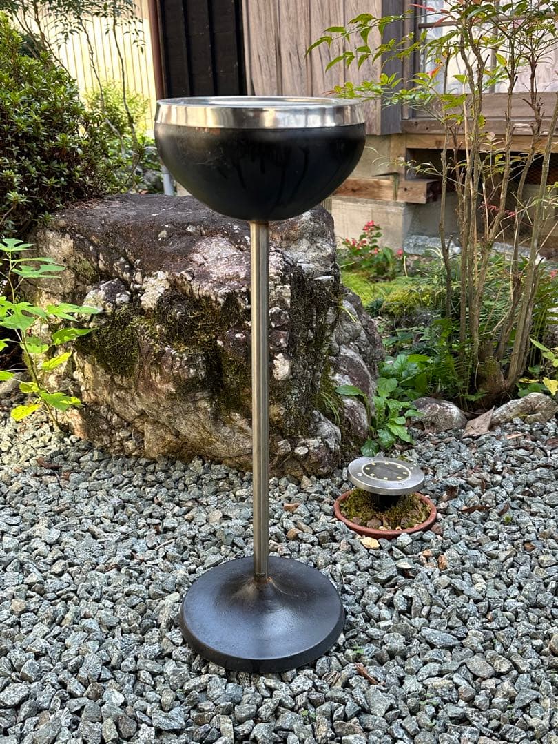 昭和レトロ　スタンド灰皿　レトロ灰皿　置き型灰皿　当時物　インテリアコレクション