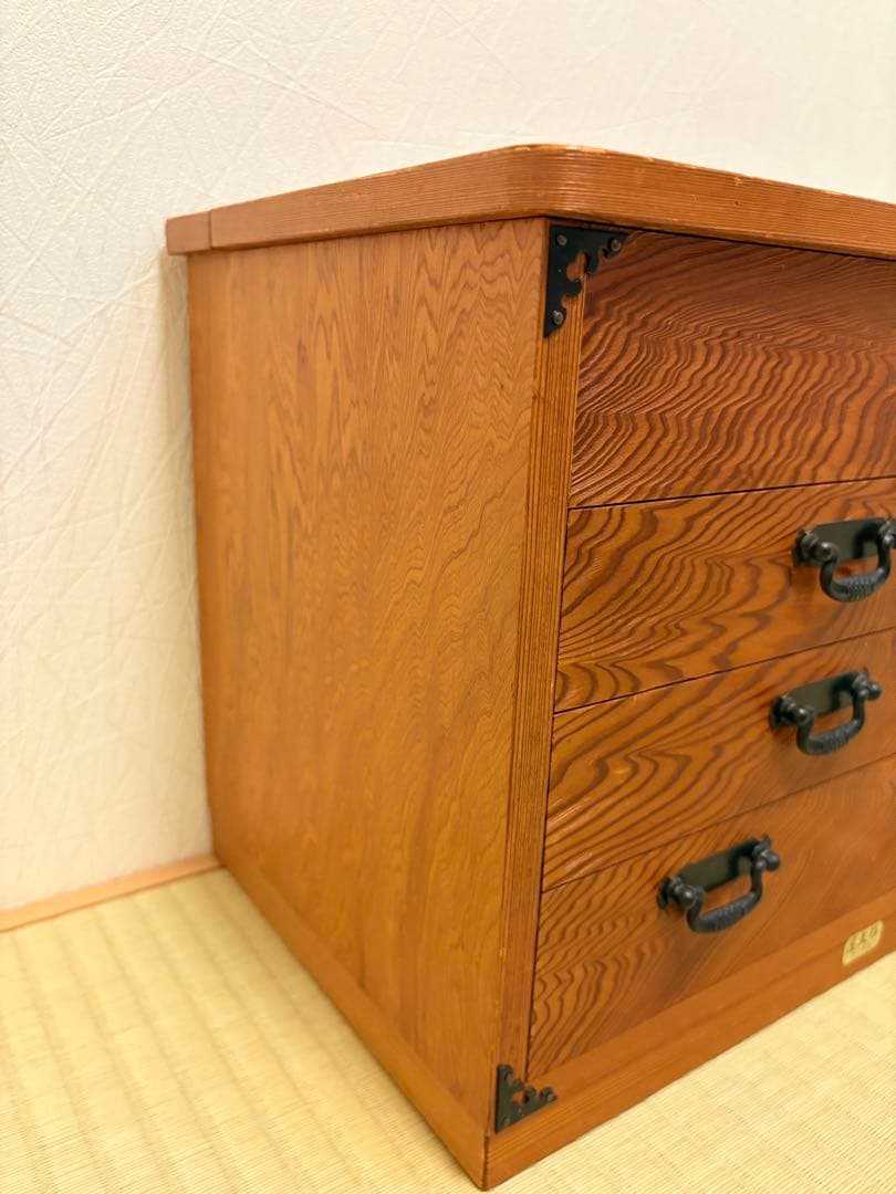 ソーイングボックス？小箪笥　小物入れ　世界遺産　屋久杉3段引出　工芸品　さつま印