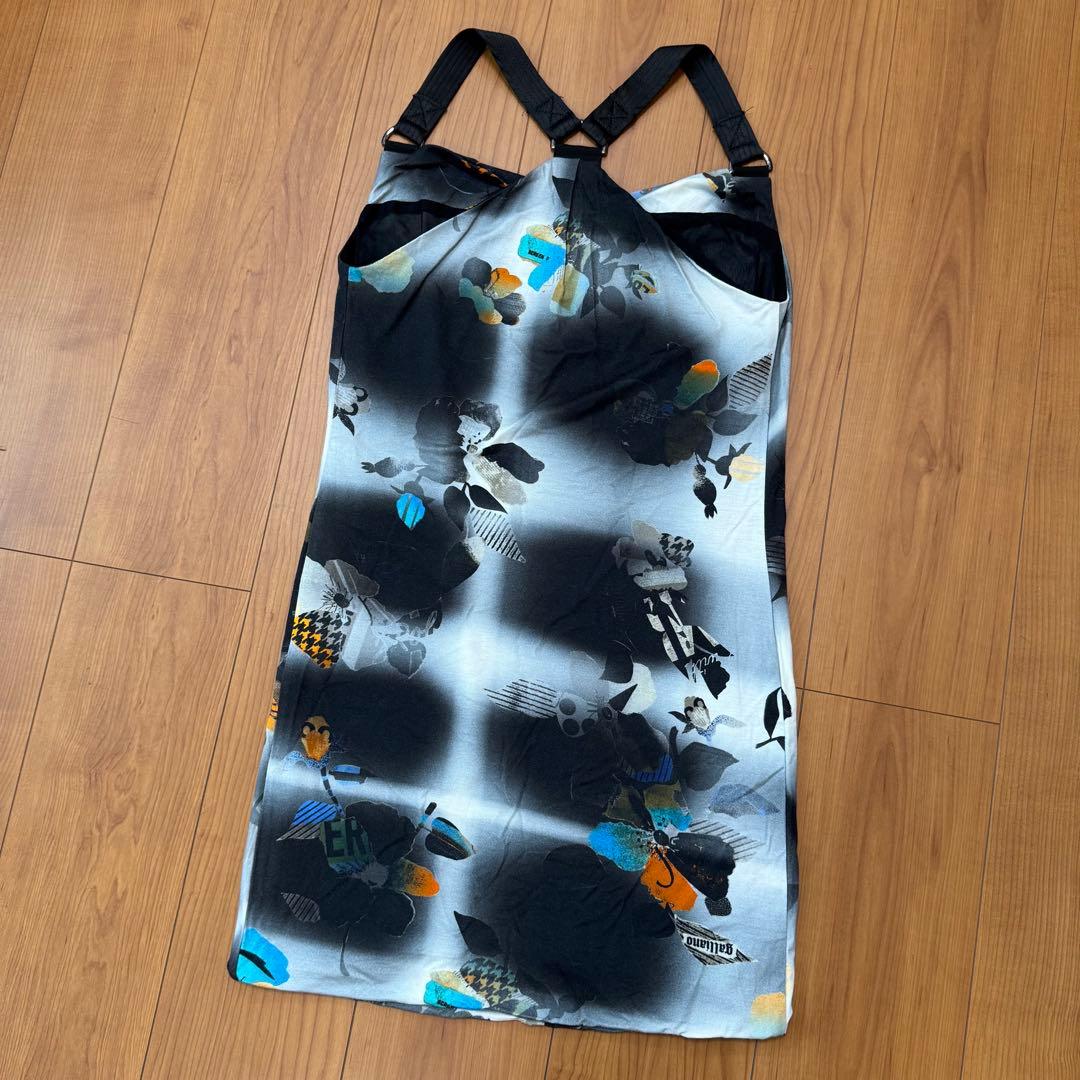 ガリアーノ　galliano キャミソール　ワンピース　プリント　2011