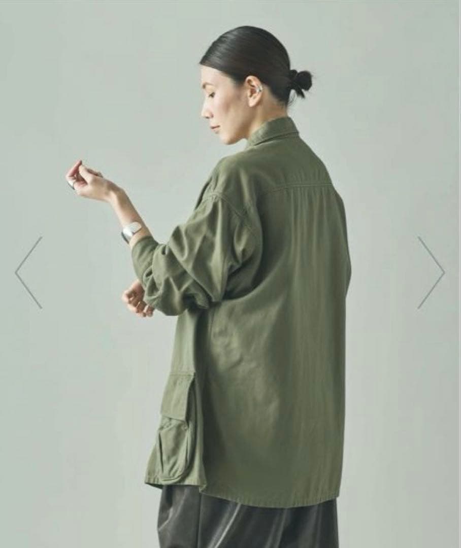 美品　Curensology 〈＆RC〉ファティーグジャケット　カーキ