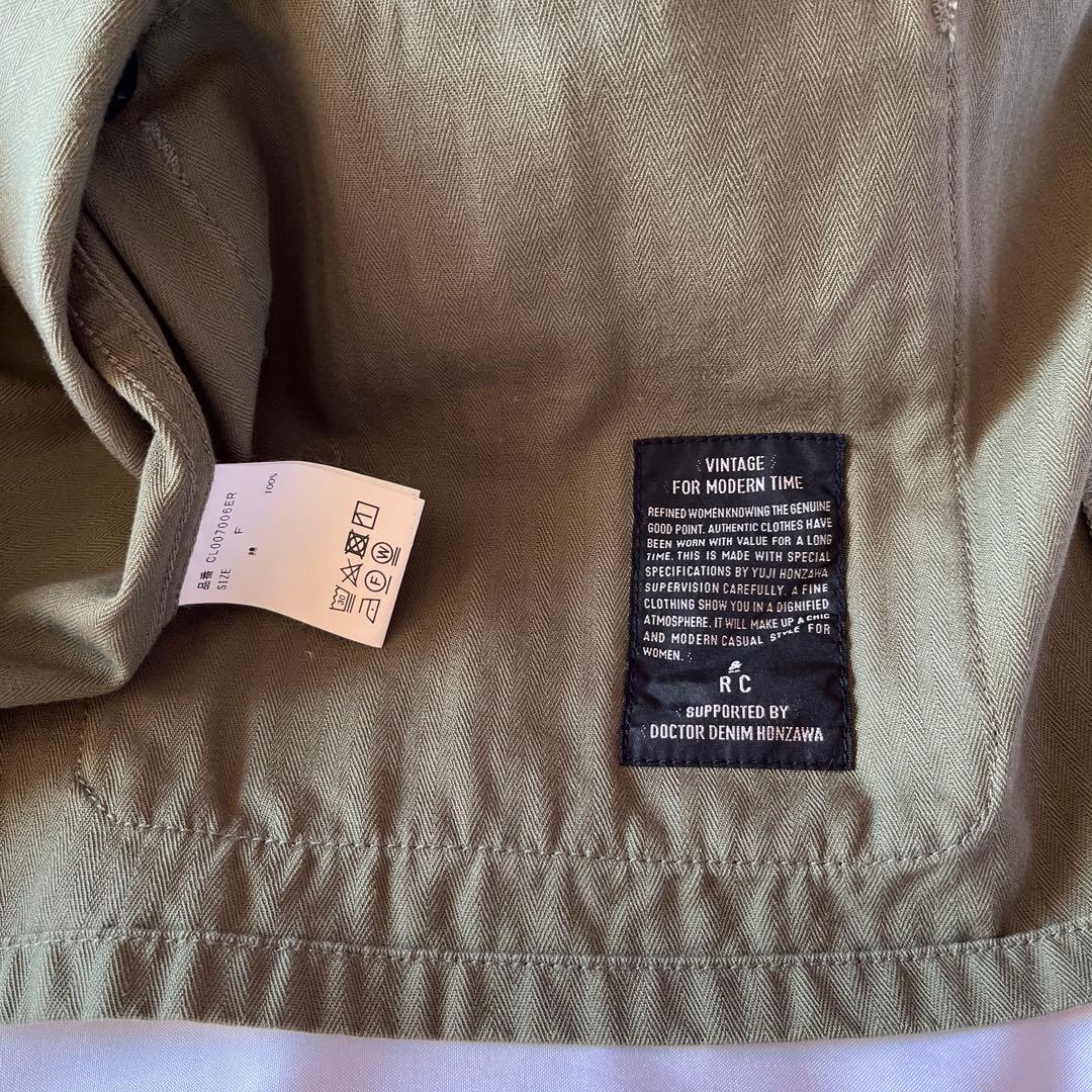 美品　Curensology 〈＆RC〉ファティーグジャケット　カーキ