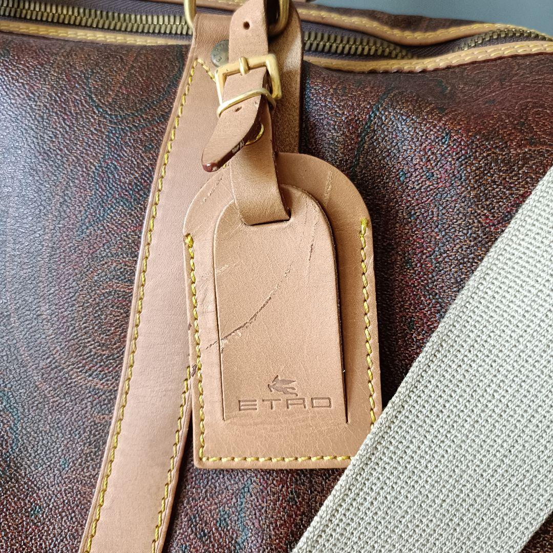 ETRO エトロ ペイズリー柄 2way ボストンバッグ（南京錠・ストラップ付）