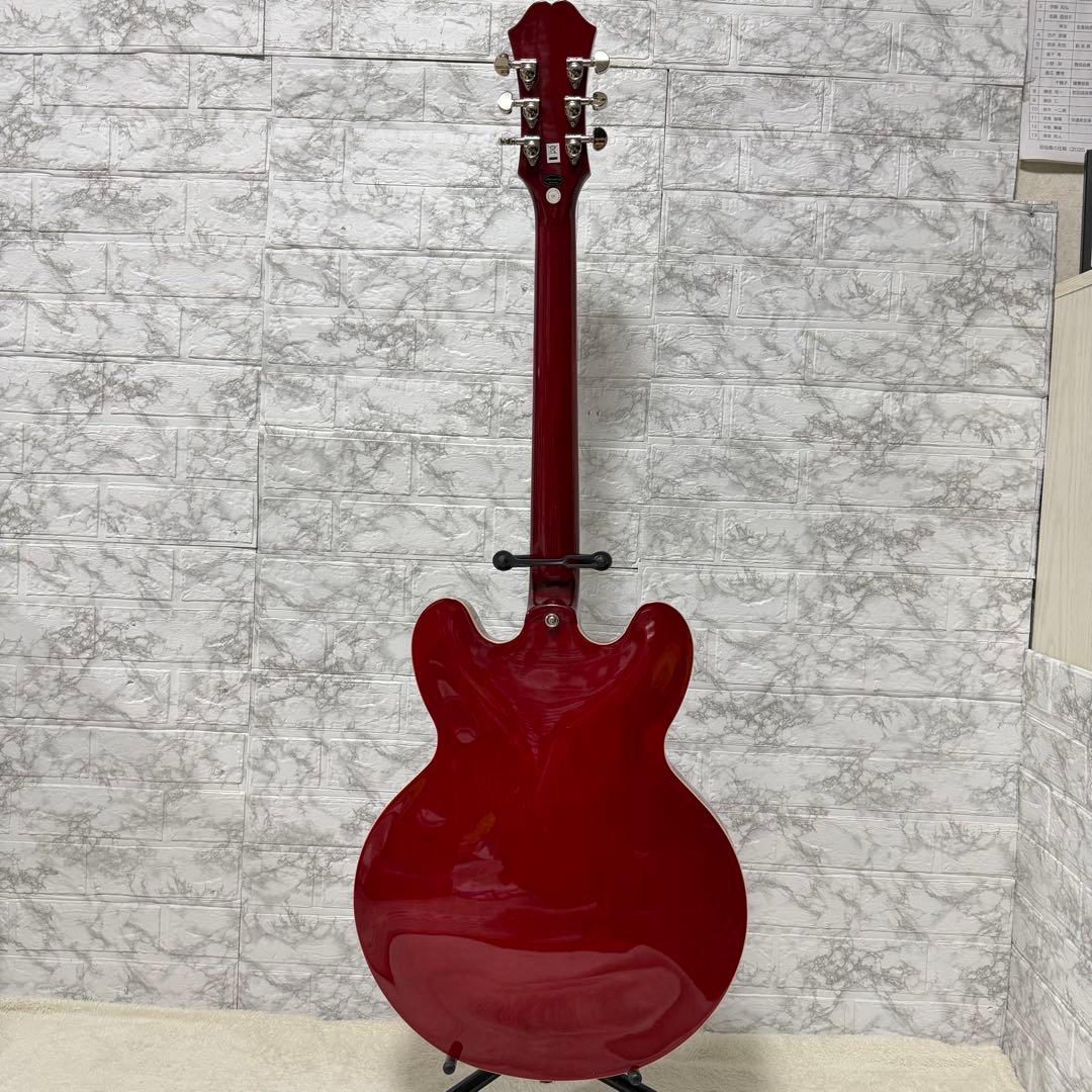 美品　Epiphone エピフォン Dot CH セミアコ エレキギター ケース