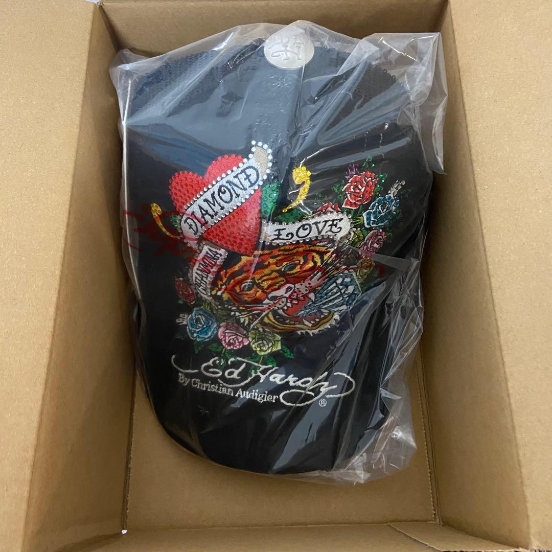 新品　即日発送　ちゃんみな　Ed Hardy エドハーディー　刺繍　キャップ