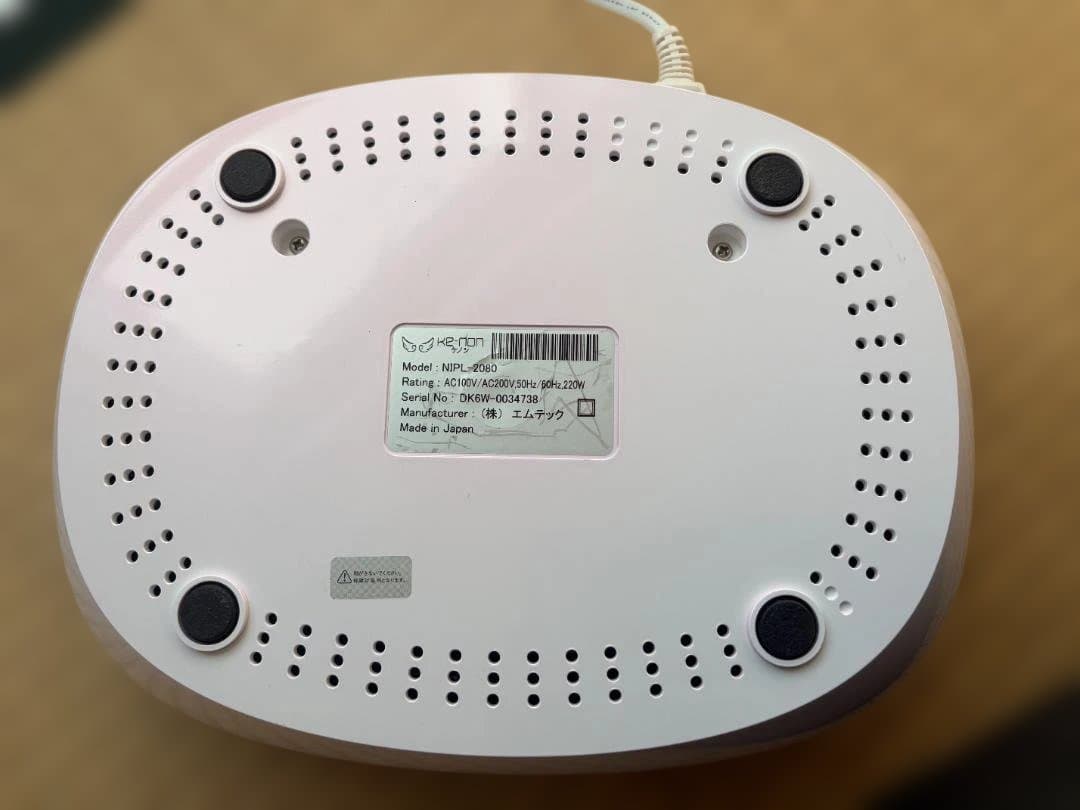 ケノン 光美容脱毛器 v6.3 ピンク　まつ毛脱毛器付き カートリッジ合計2個