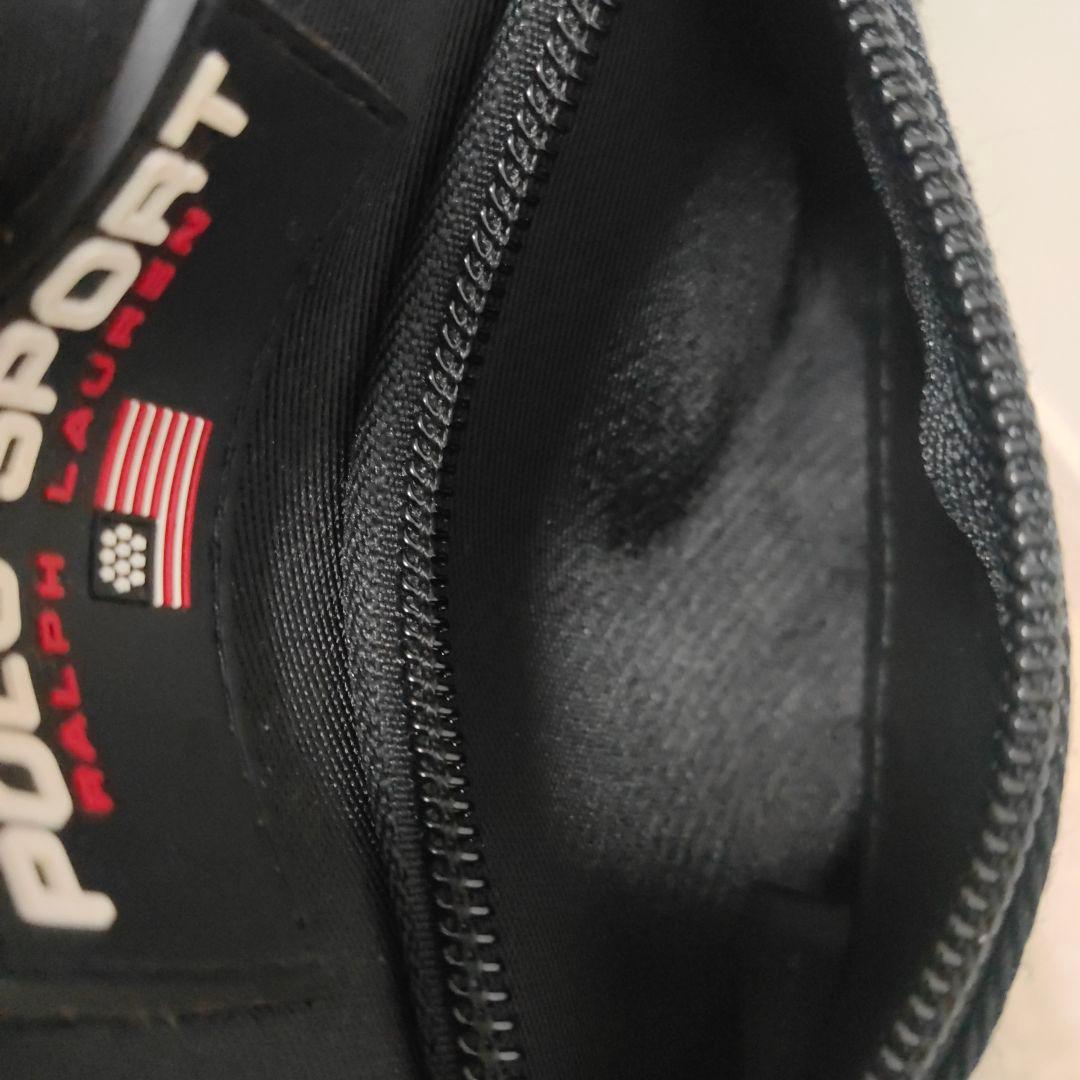 polo sport ポロスポーツ90sボディバッグ 黒 ウエストバッグ