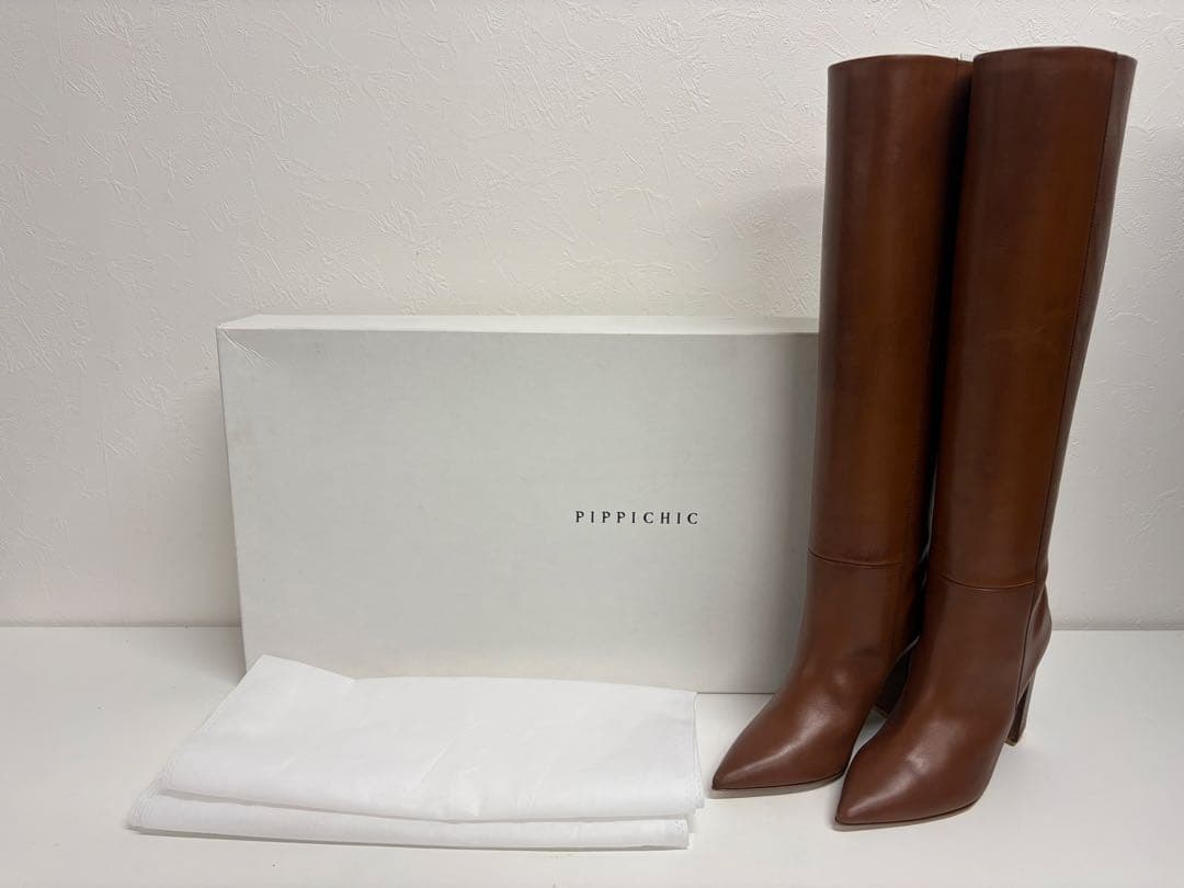 y*♡様 【未使用】 PIPPICHIC ブラウン ロングブーツ 36 23cm