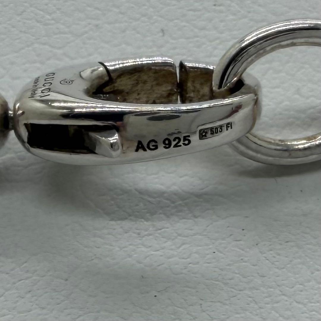 美品✨　グッチ　ネックレス　シルバー　インターロッキング　アクセサリー　925