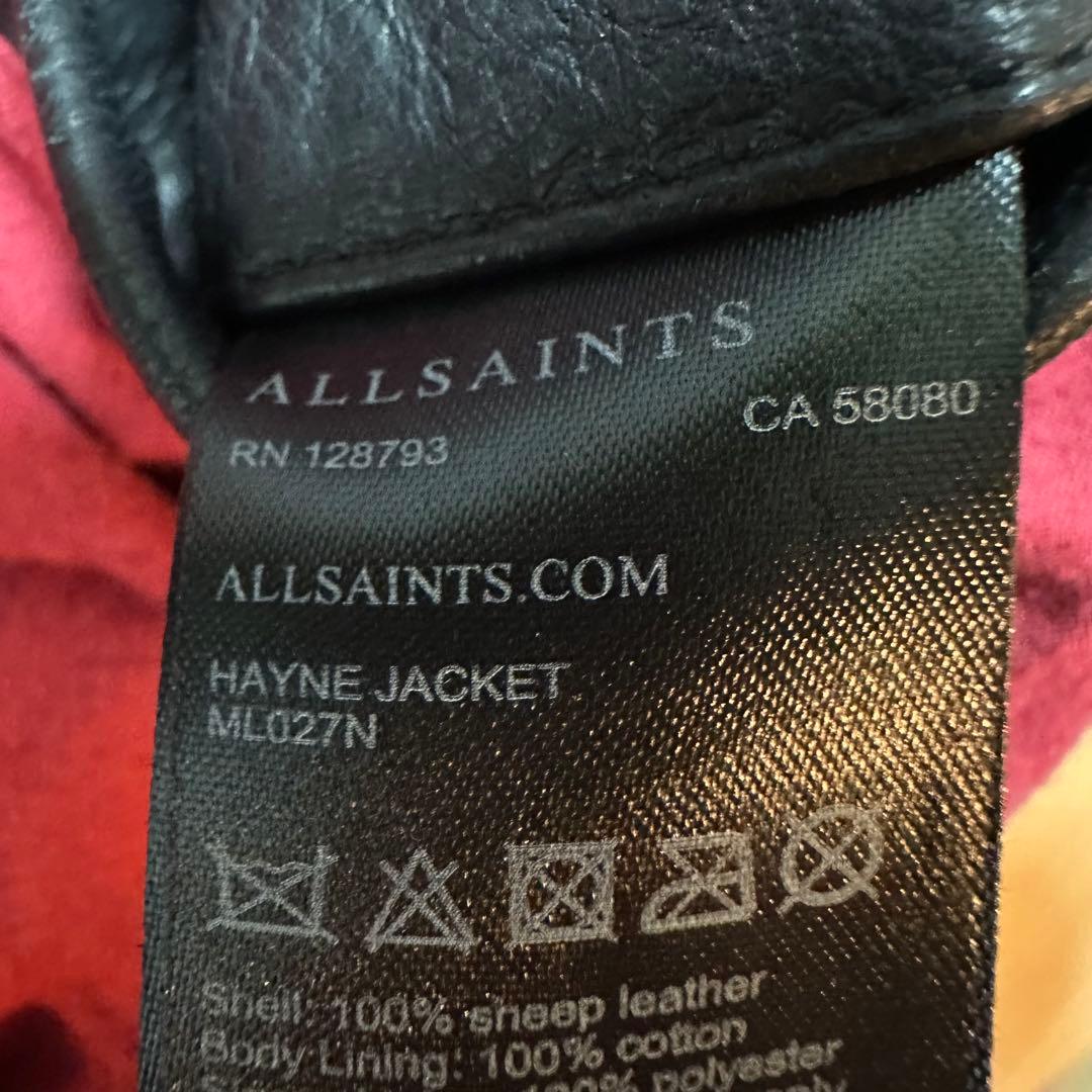 オールセインツ　レザージャケット