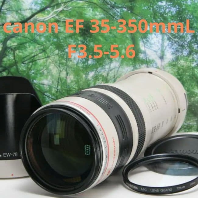 ☆光学超美品の白レンズ♪canon EF 35-350mmL F3.5-5.6☆