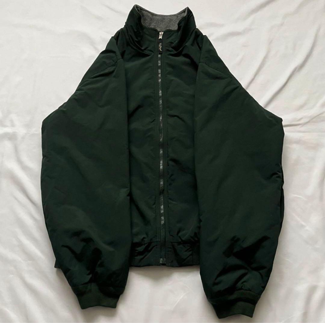 ダークグリーン ナイロンジャケット LLbean