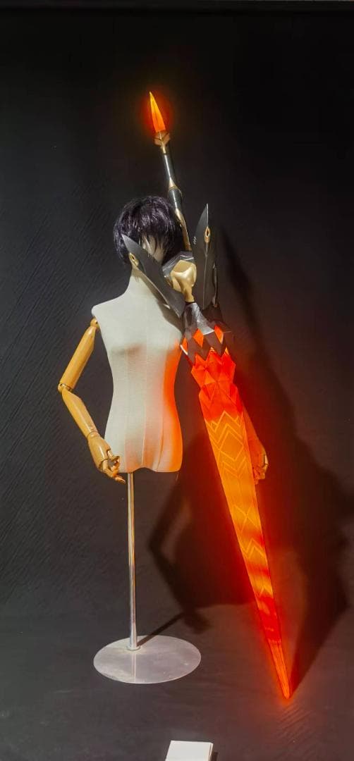 専用ページ　発光機能付き　崩壊 スターレイル 開拓者 炎 コスプレ　武器