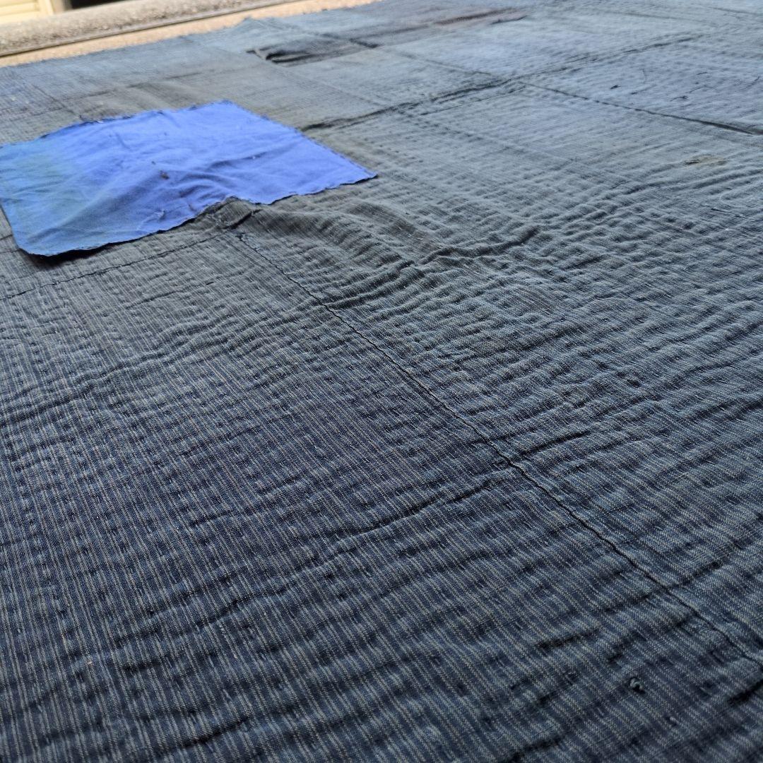 襤褸　厚手　5幅　継ぎ接ぎ　古布　刺し子　リメイク　BORO　アンティーク