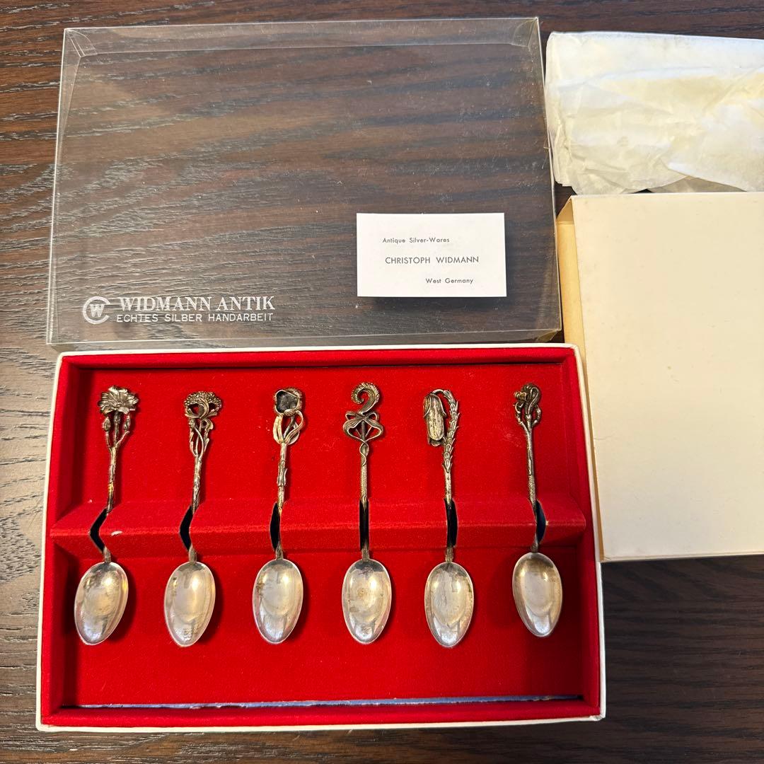 クリストフ ウィドマン　銀製デミタススプーン6客セット