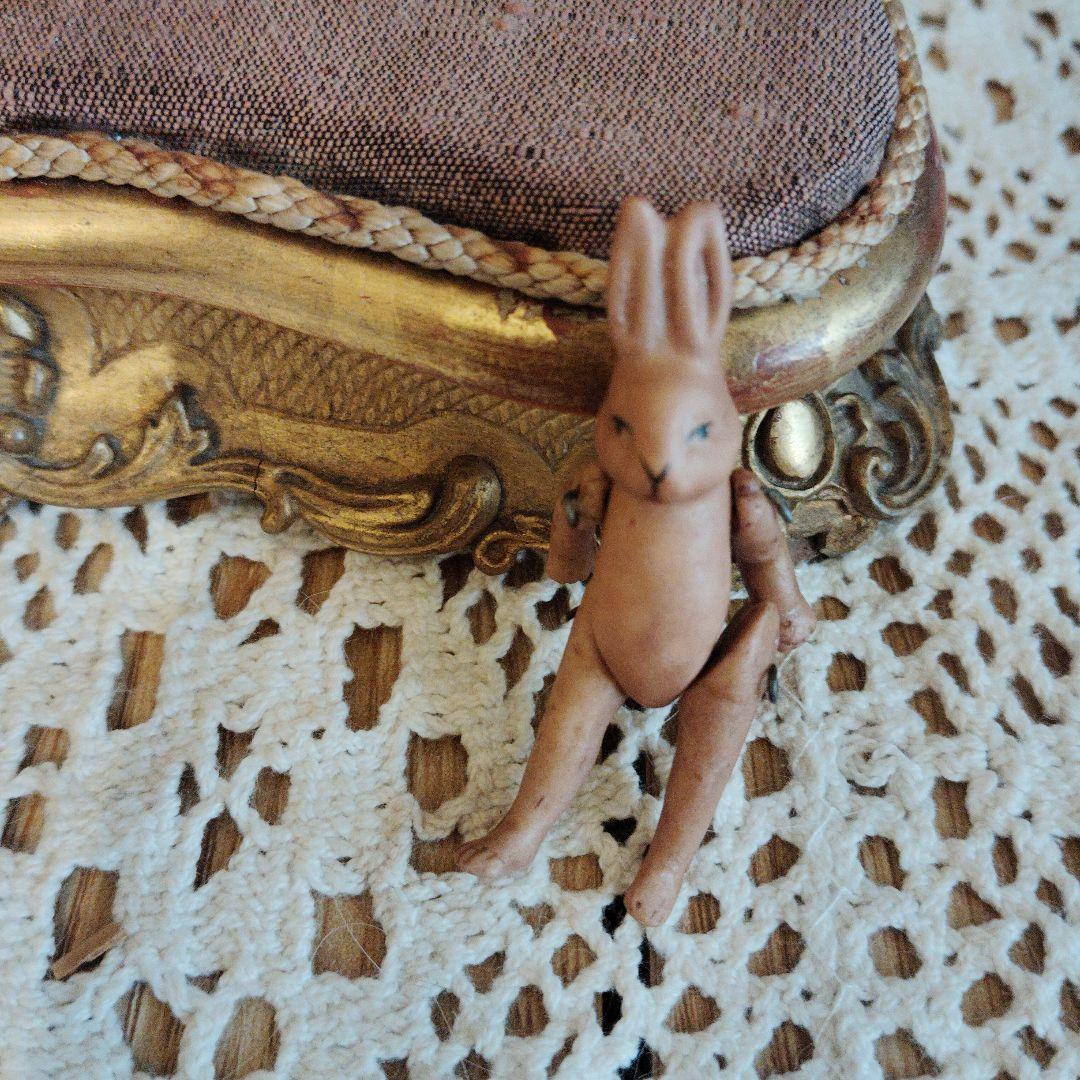 アンティーク小さなうさぎのビスクドール♡