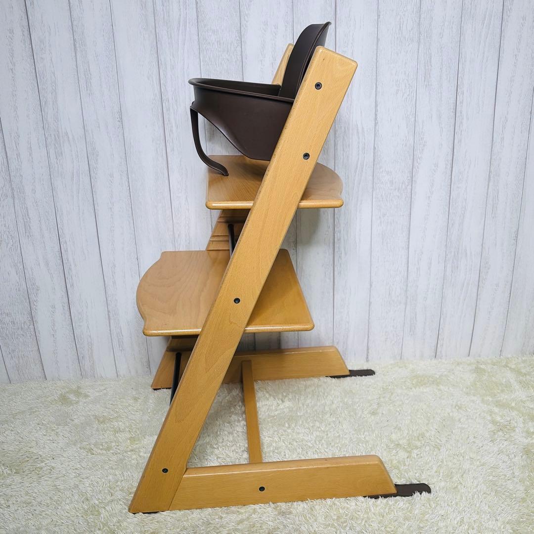 【美品】ストッケ トリップ トラップ ベビーチェア シリアル6 ベビーセット付き