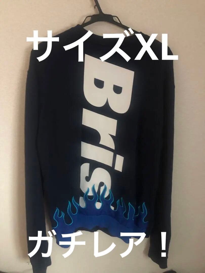 シーズン品　希少XLブリストル　FCRB FIRE FLAME BIG LOGO
