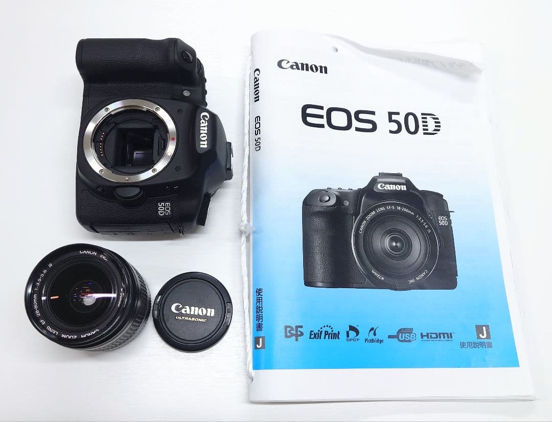 美品 キャノン　Canon EOS 50D レンズセット 箱無し 充電器無し
