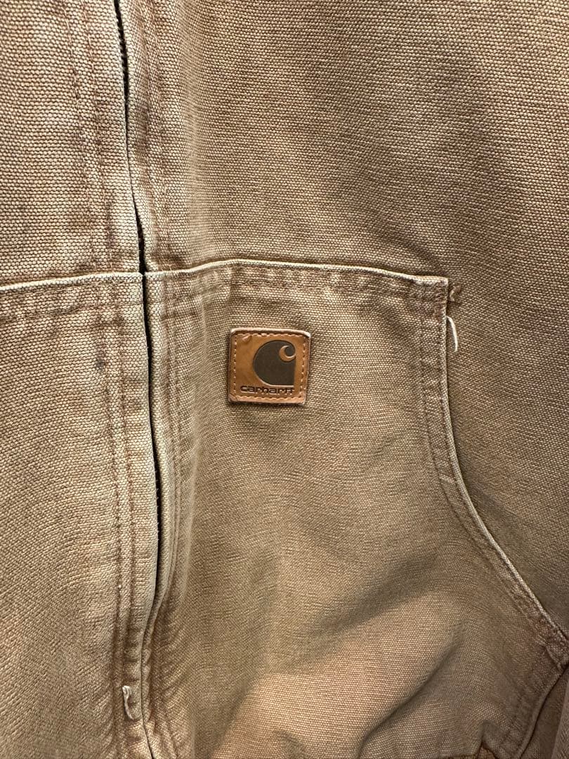 Carhartt アクティブジャケット J130 ブラウン 革タグ