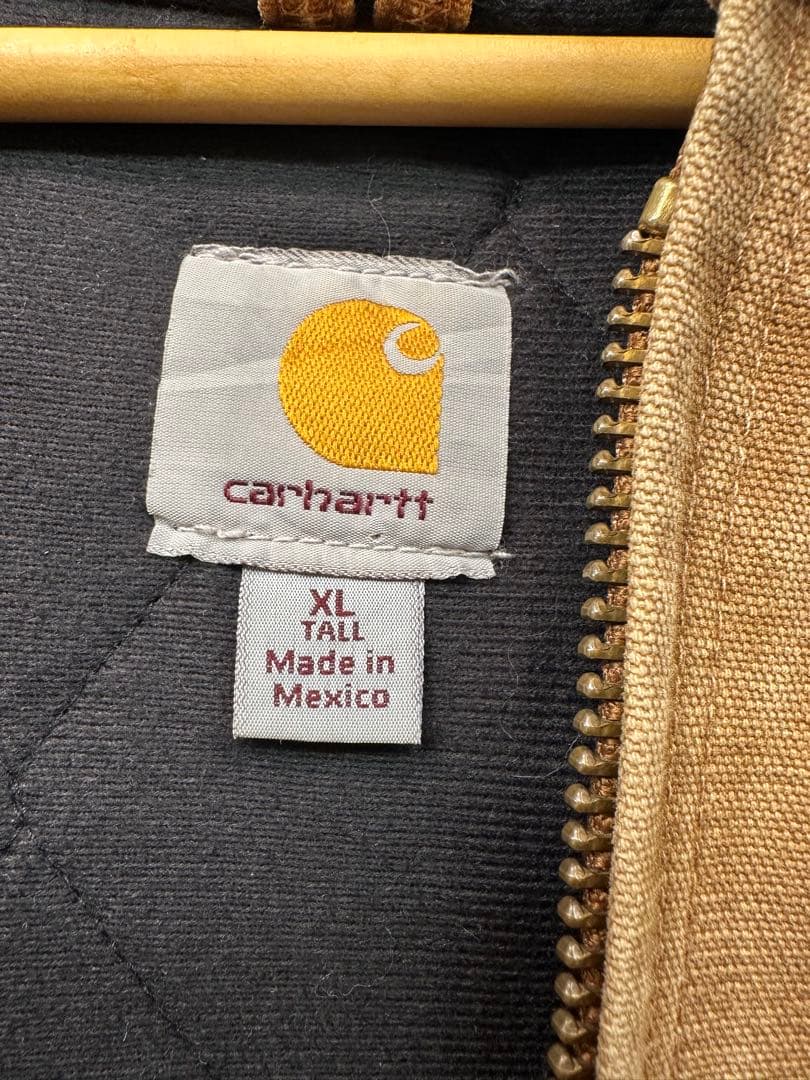 Carhartt アクティブジャケット J130 ブラウン 革タグ