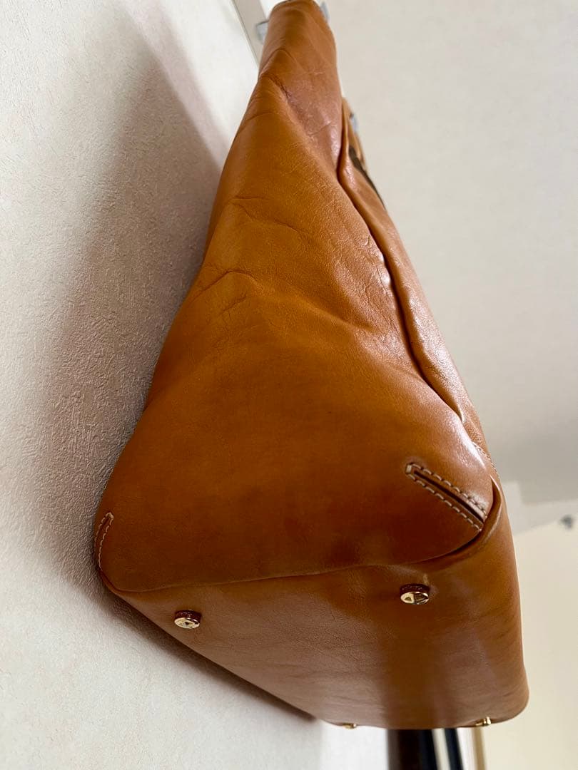 aniary アニアリー キャメル色 レザー トートバッグ
