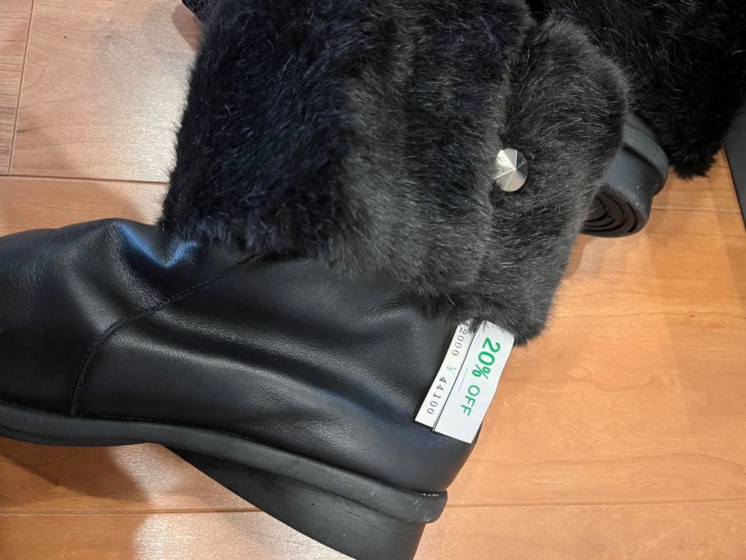 arche レザー ファー ブーツ