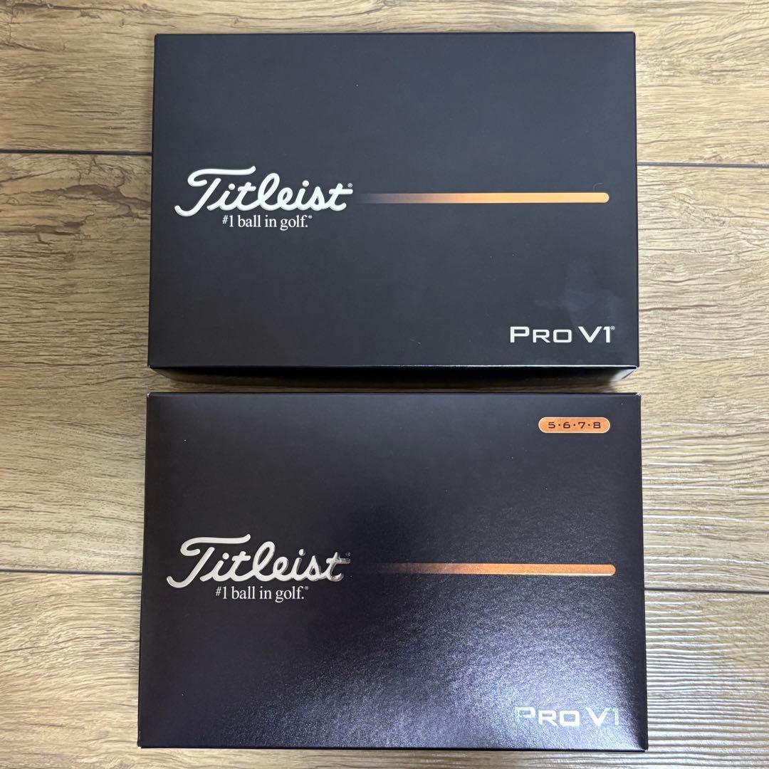 Titleist Pro V1 ゴルフボール 2025年　2ダース