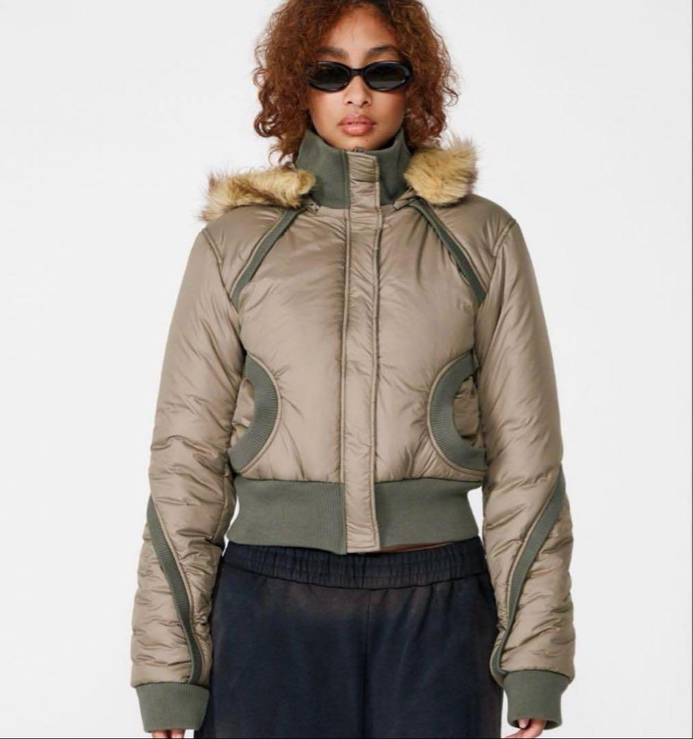 ジャケット・アウター BEEDEN SWITCHING RIB 2WAY PUFFER JACKET