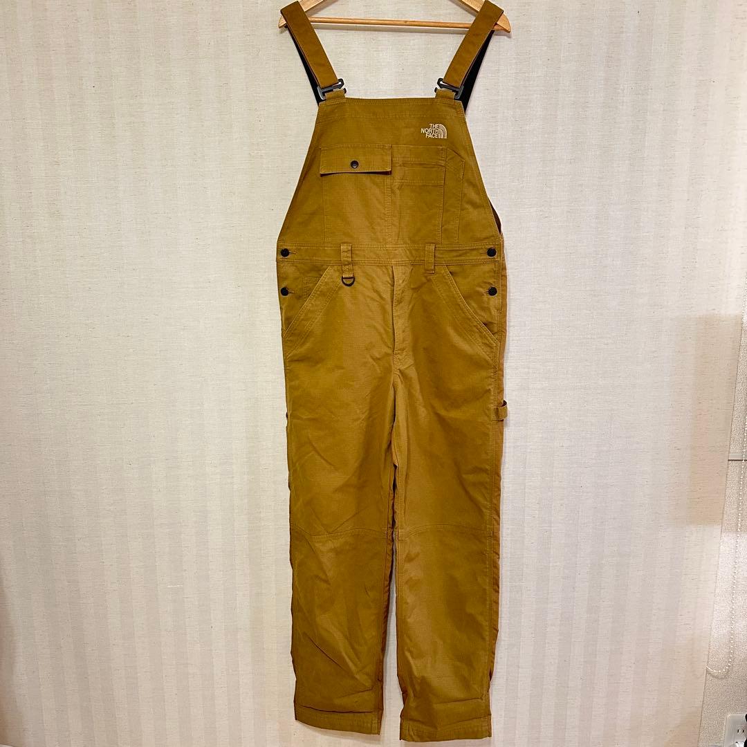 中古THE NORTH FACE ファイヤーフライブラウンオーバーオールLサイズ