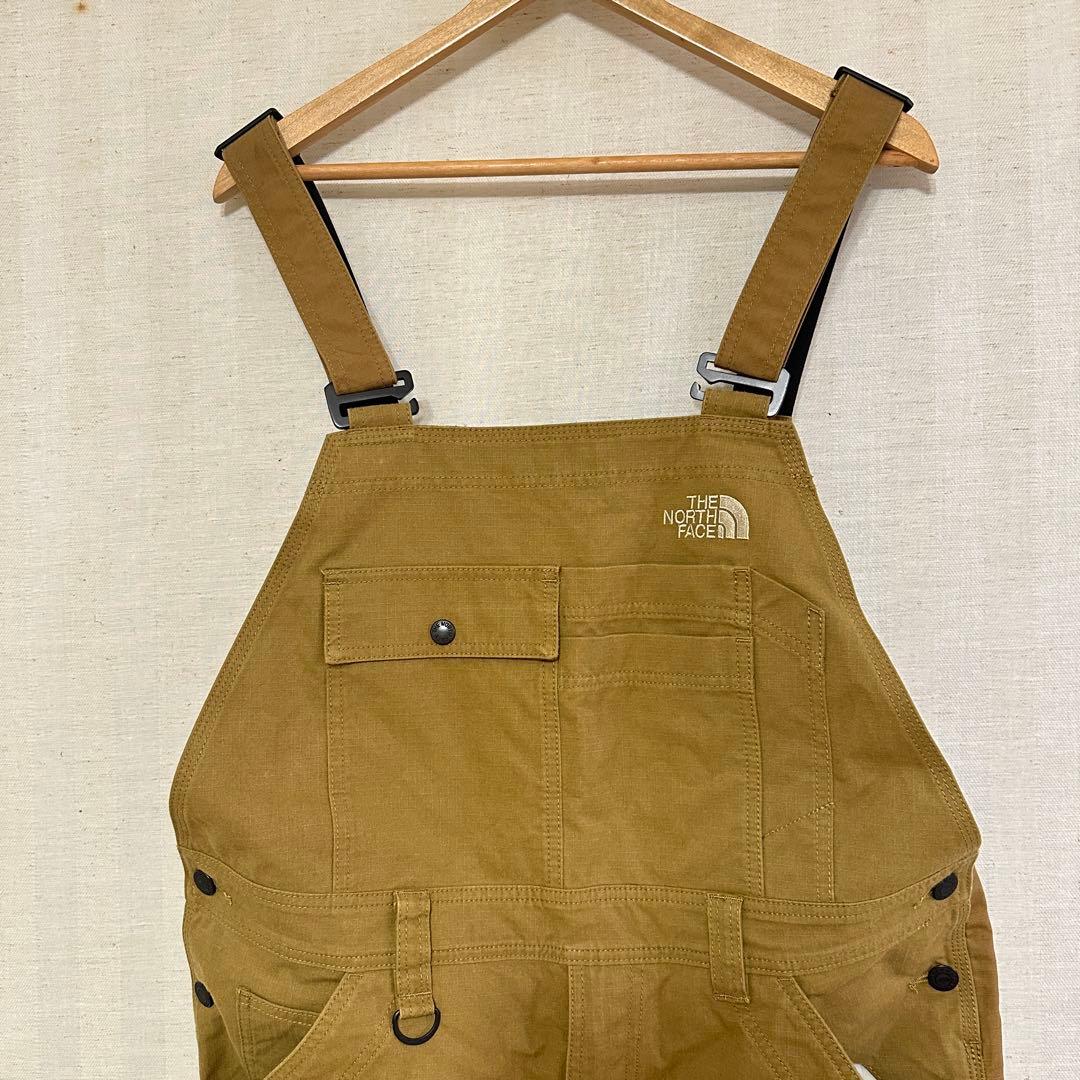 中古THE NORTH FACE ファイヤーフライブラウンオーバーオールLサイズ
