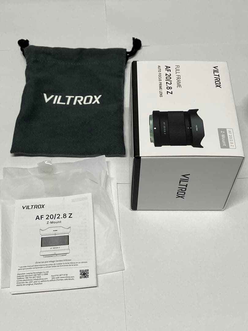 【美品】viltrox 20mm F2.8 Zマウント