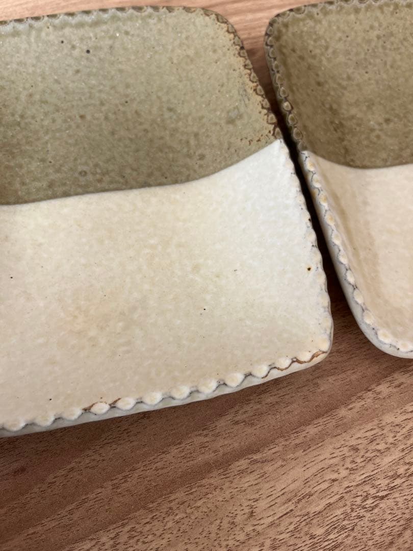 岩井窯　長角皿　2枚セット