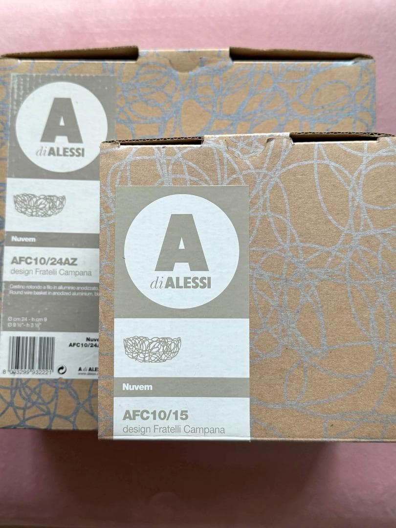 廃盤！入手困難　アレッシイ　ワイヤーかご　２点セットAlessi - イタリア製