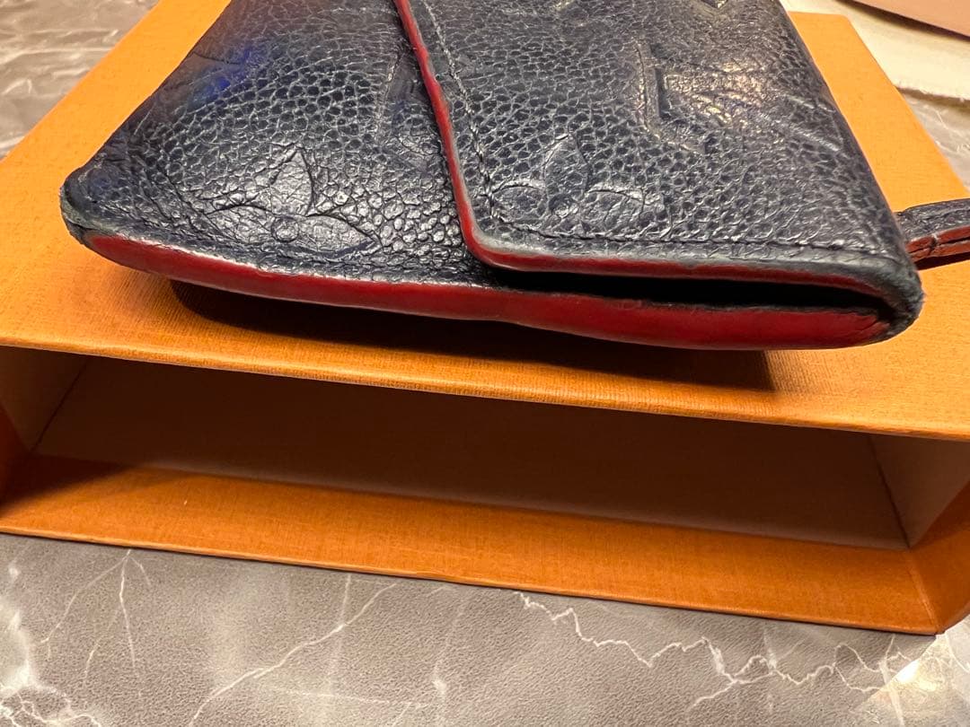 LOUIS VUITTON ルイヴィトン アンプラントネイビーカードケース