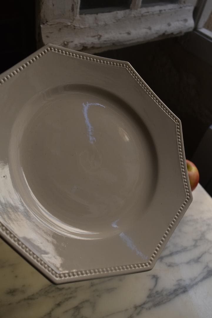 超美品サルグミンヌ　オクトゴナル　デセール皿　フランスアンティーク