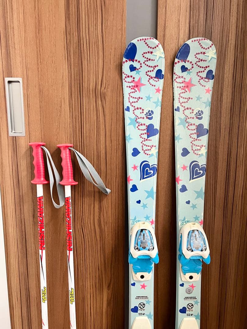 ピュアコンシャス　キッズスキー板110 3点セット