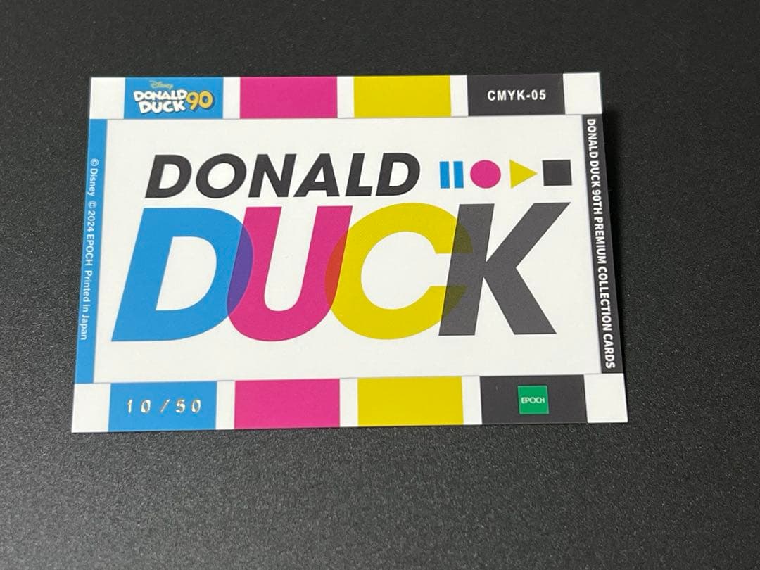 ドナルドダック90周年　EPOCHシリアルカード