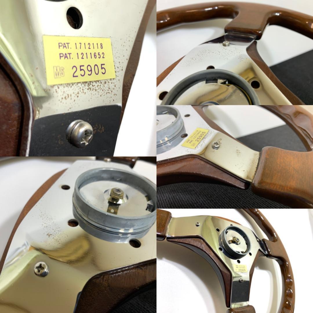 エムズスピード ウッド ステアリング センターパッド ホーンボタン付 希少