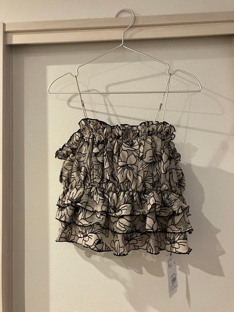 【未使用・タグあり】スナイデル　ショートチュールキャミソール